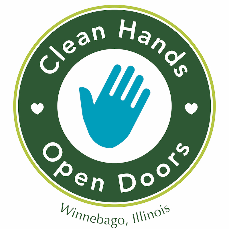 2020 clean hands open doors logo
